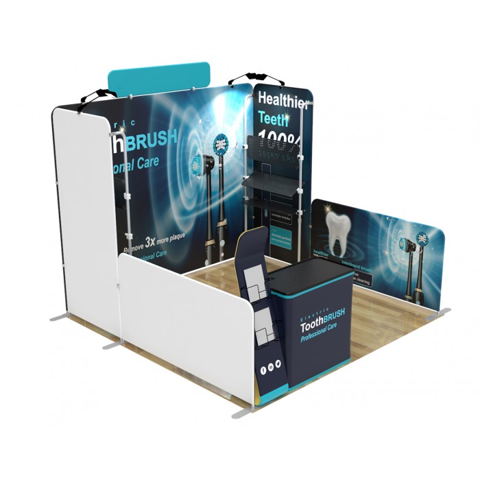 10ft Straight Custom Trade Show Display Booth Y